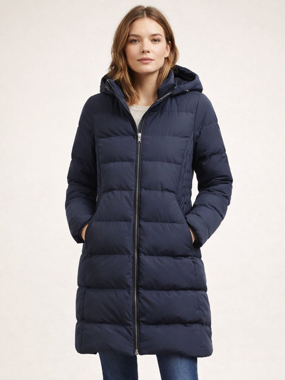Lands' End Womens Blue Winter Parka Size Small Hooded